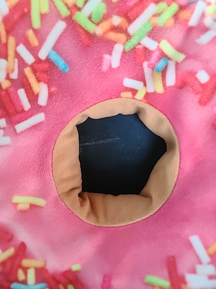 Pink Sprinkle Donut Pillow
