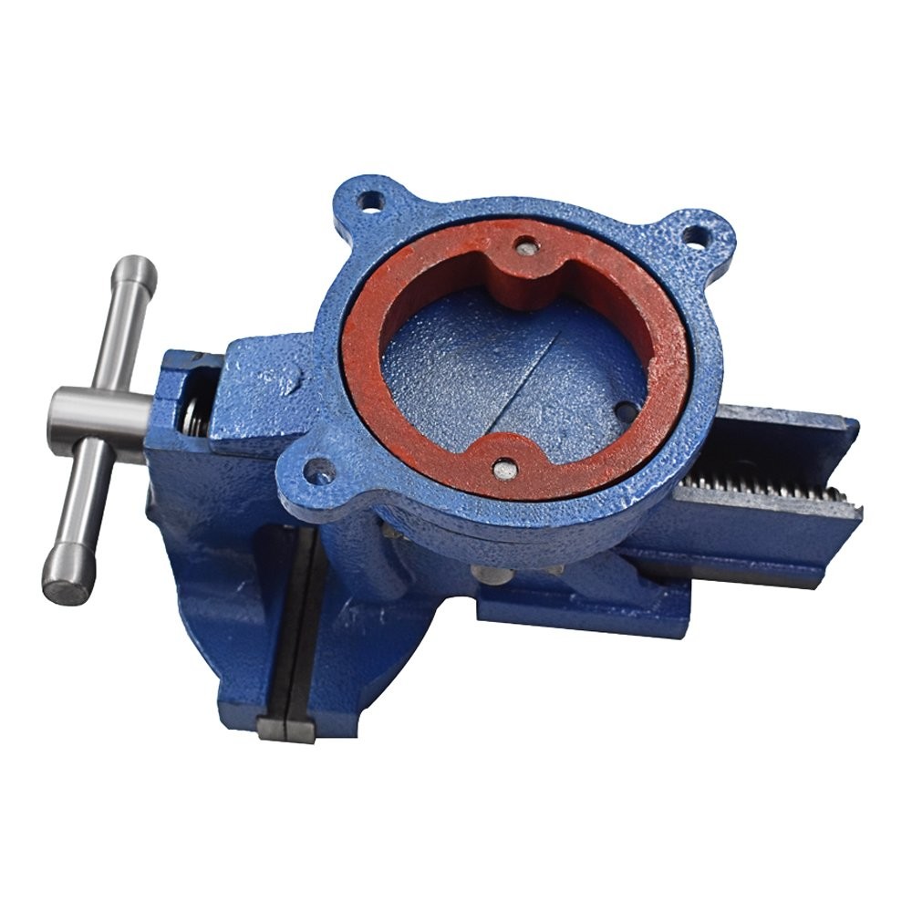 6" Mechanic Bench Vise Table Top Clamp Press Locking Swivel Base Heavy