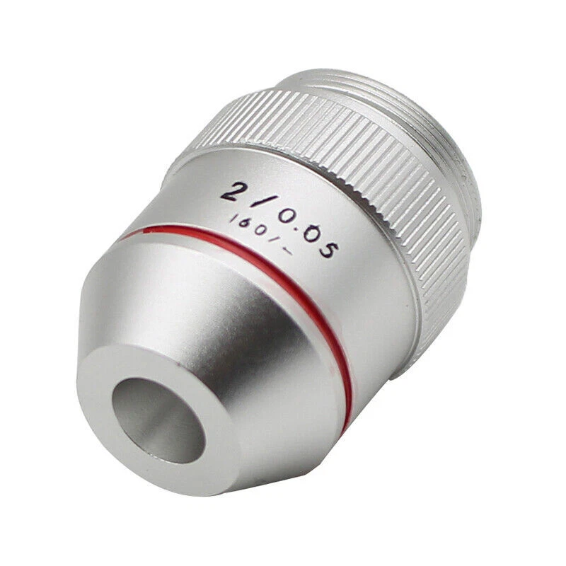 195 1X 2X RMS Achromatic Infinity Objective Lens for Biological Microscope