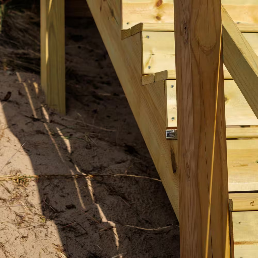 5-Step Ground Contact Pressure-Treated Pine Stair Stringer