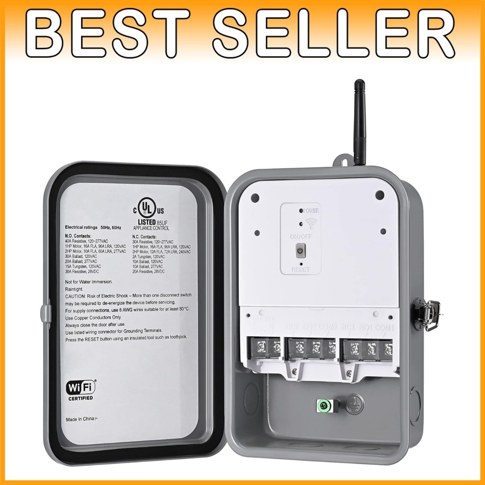 WiFi Water Heater Timer, Smart Phone Control,  Listed