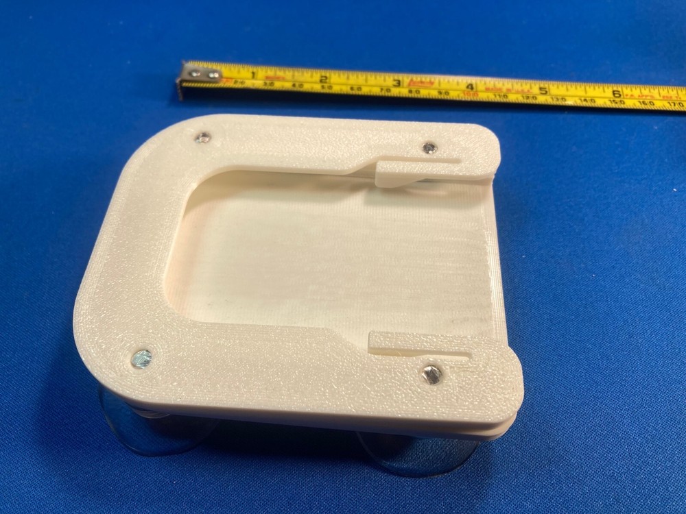 Access key card holder for Amtech TransCore RFID garage transponder - windshield