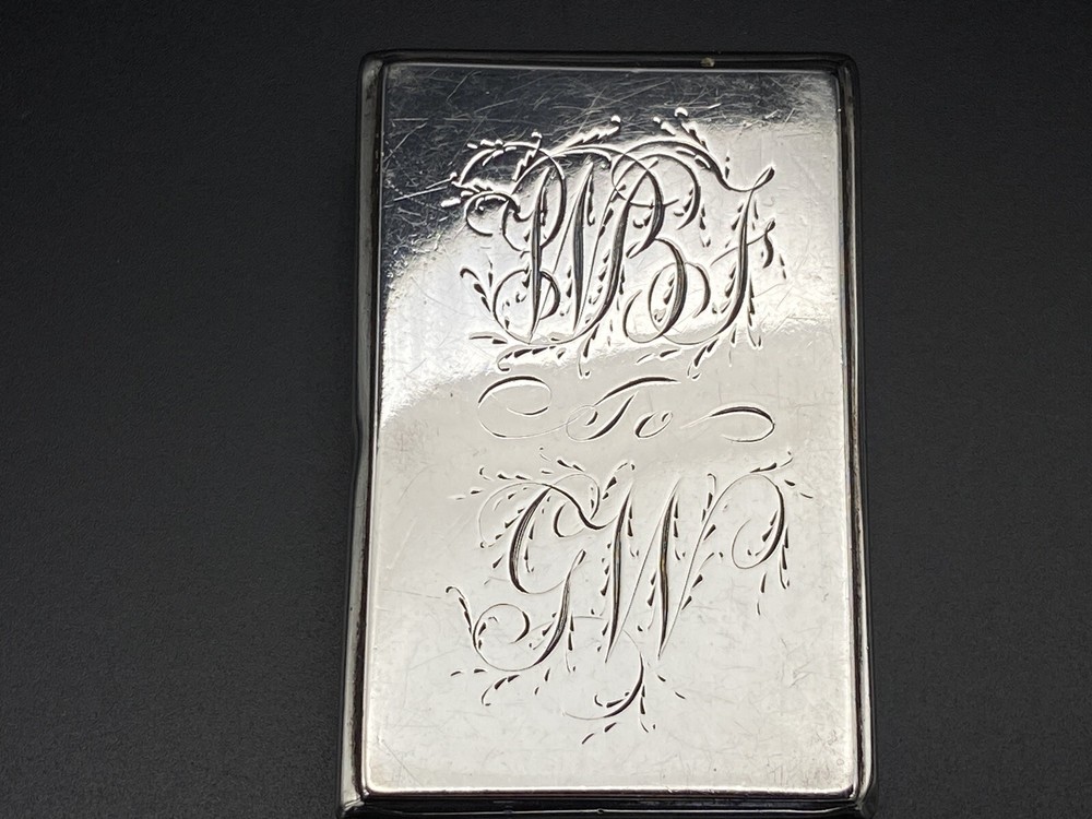 Antique Georgian Solid Silver Snuff Box 1810 Thropp & Taylor