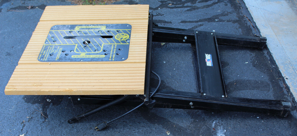 Vintage Portable Router Table, Iron Horse Work Systems, folding table w/router