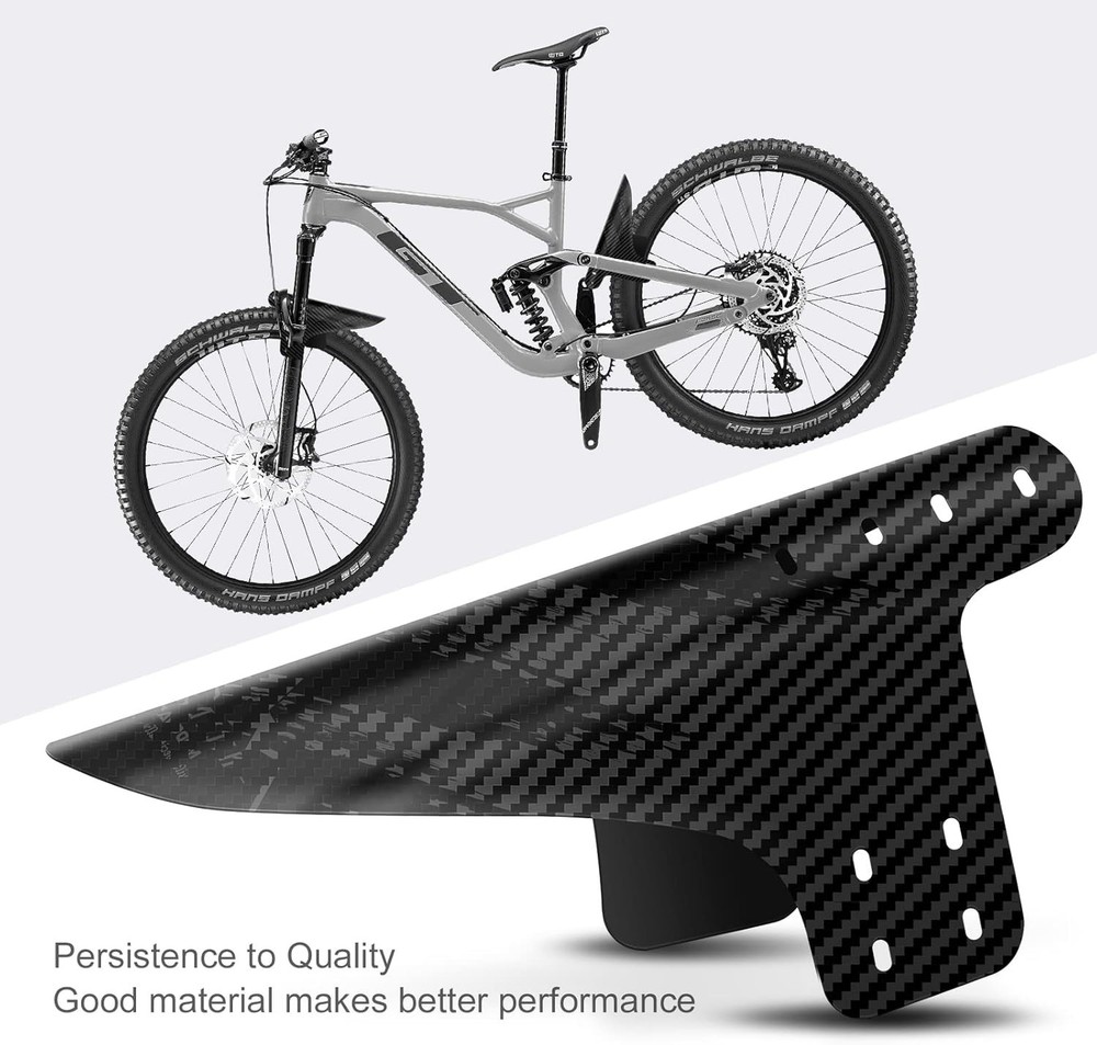 Lightweight Adjustable MTB Mud Guards for Complete Dirt Protection