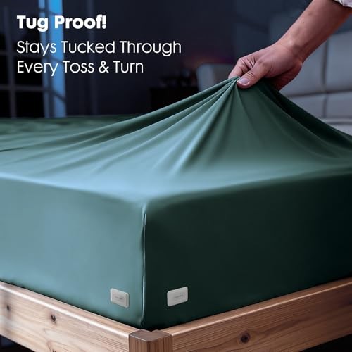 Bed Sheet Holders for Corners - Snap-Lock Sheet Lock for Fitted Sheets, Sheet