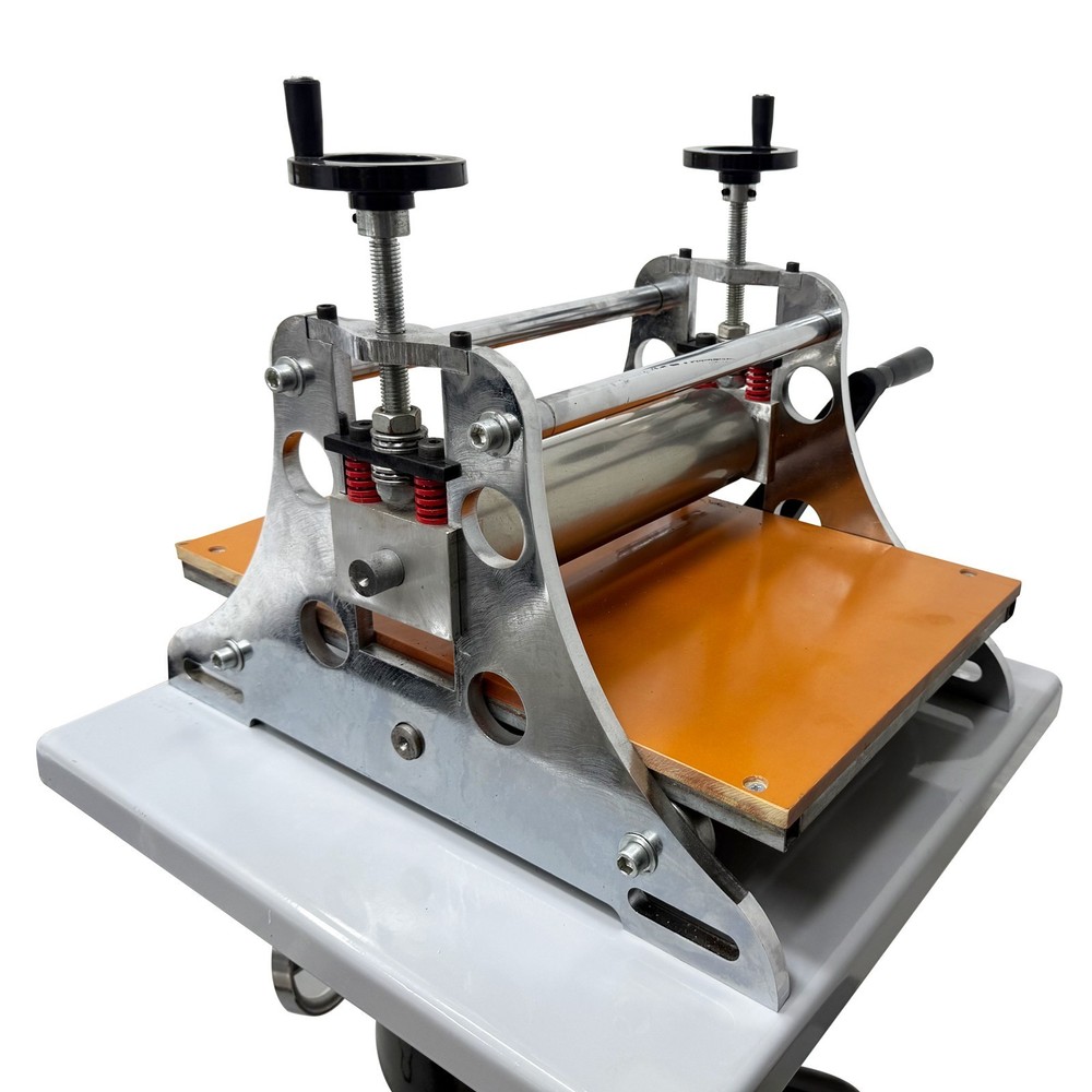 Slab Roller Printmaking Machine+Sculpture Turntable Set 360° Rotating Turntable