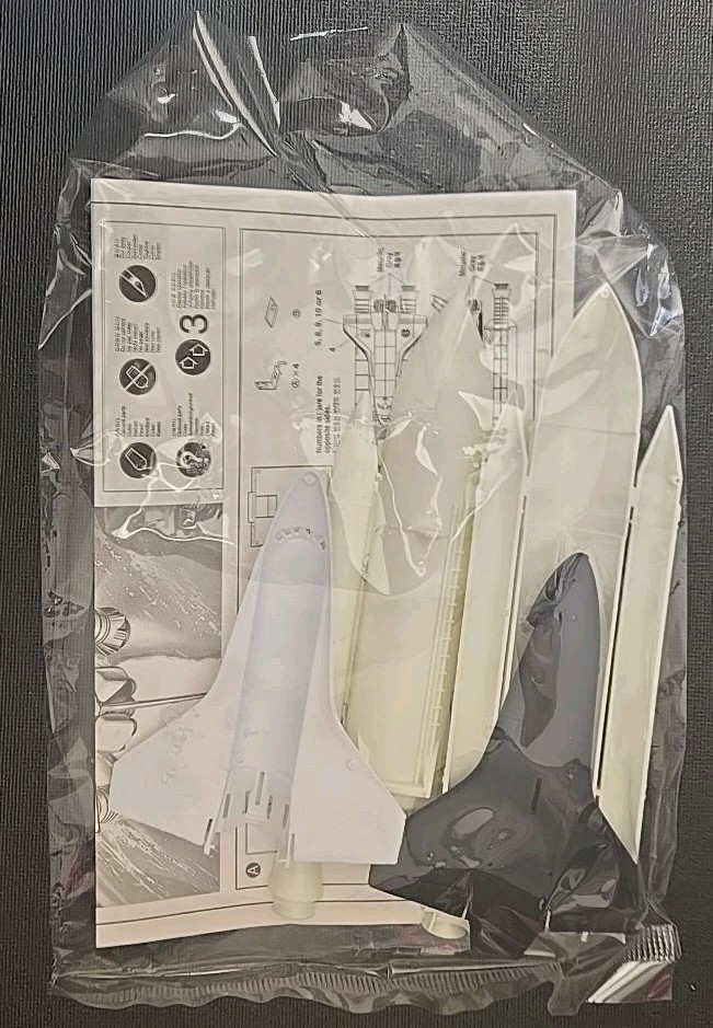ACADEMY SPACE SHUTTLE AND BOOSTER ROCKETS 1/288 MODEL KIT Opened Complete!