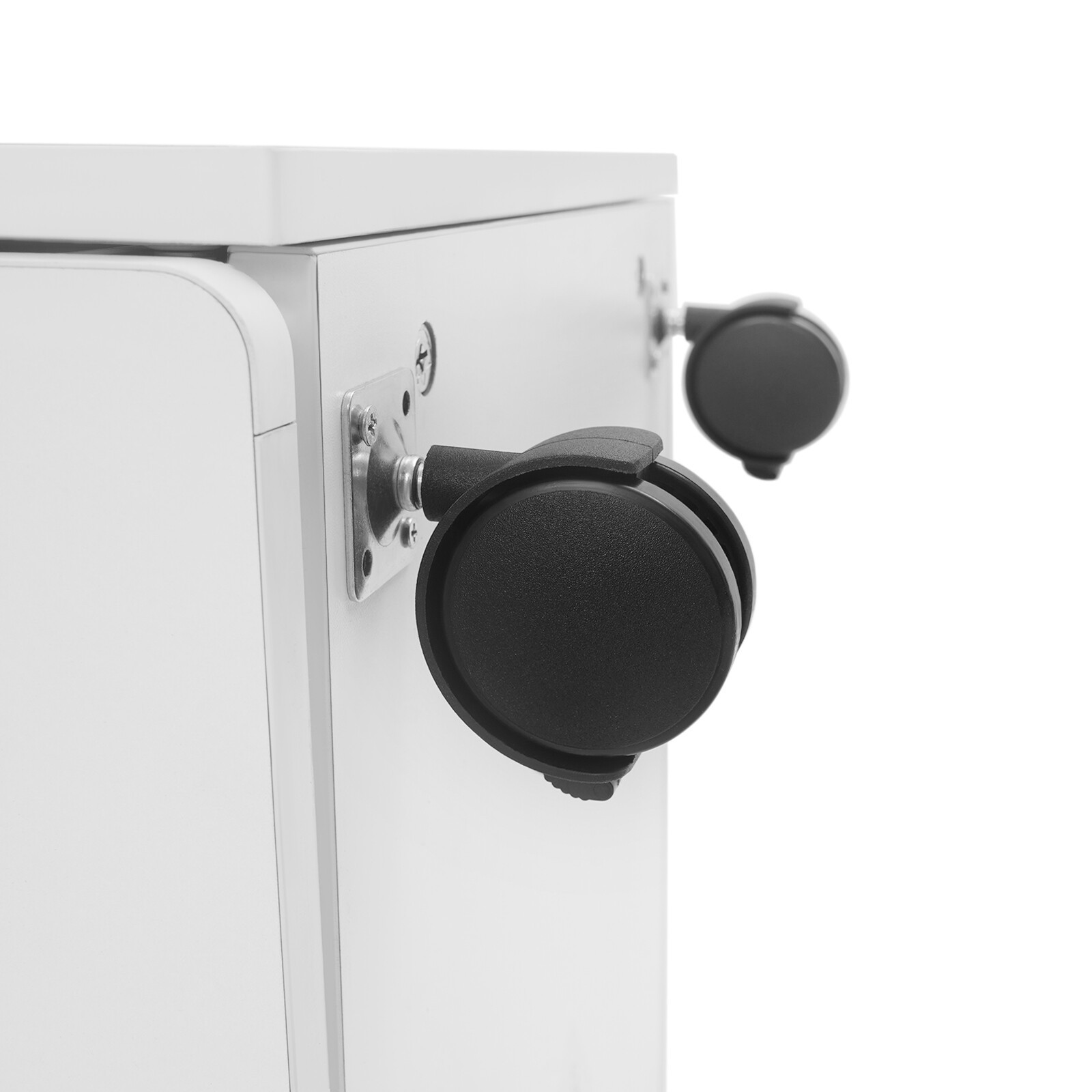 Portable Esthetician Trolley Cart Salon Nail Foot Trolley Cart 52*41*55cm White