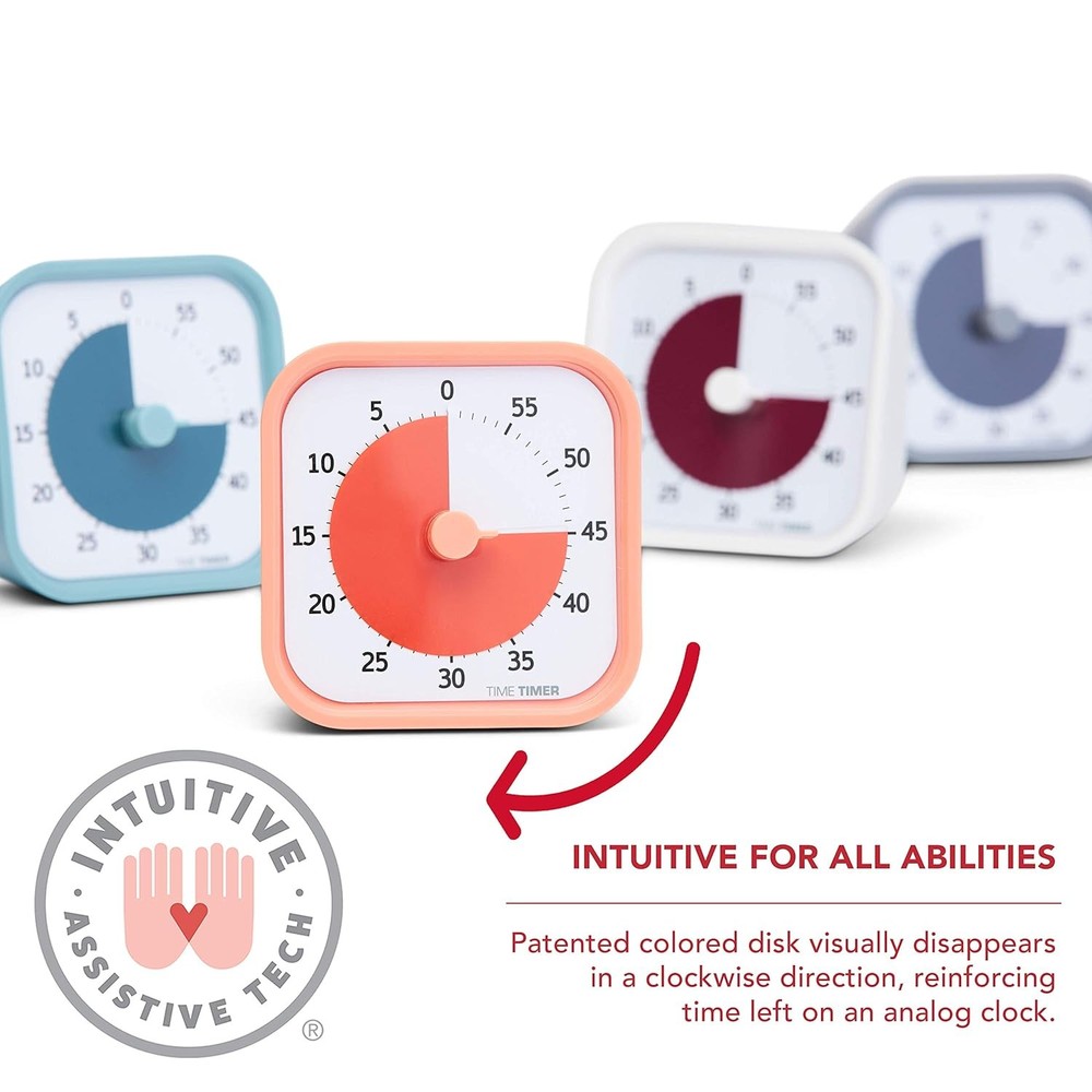 TIME TIMER Home MOD - 60 Minute Kids Visual Timer Edition Lake Day Blue