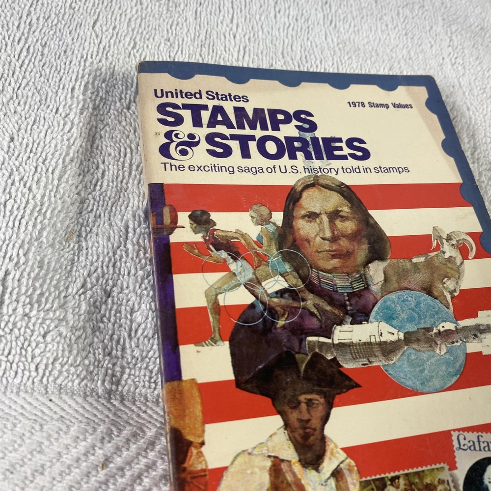 Vintage Scott Stamps & Stories 4th Ed USPS 1978 Stamp Values Book Guide USA