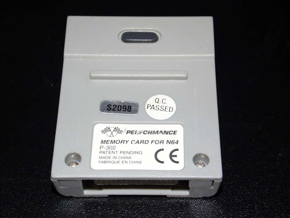 Memory Card Nintendo 64 N64 Controller Pak by Performance P-302