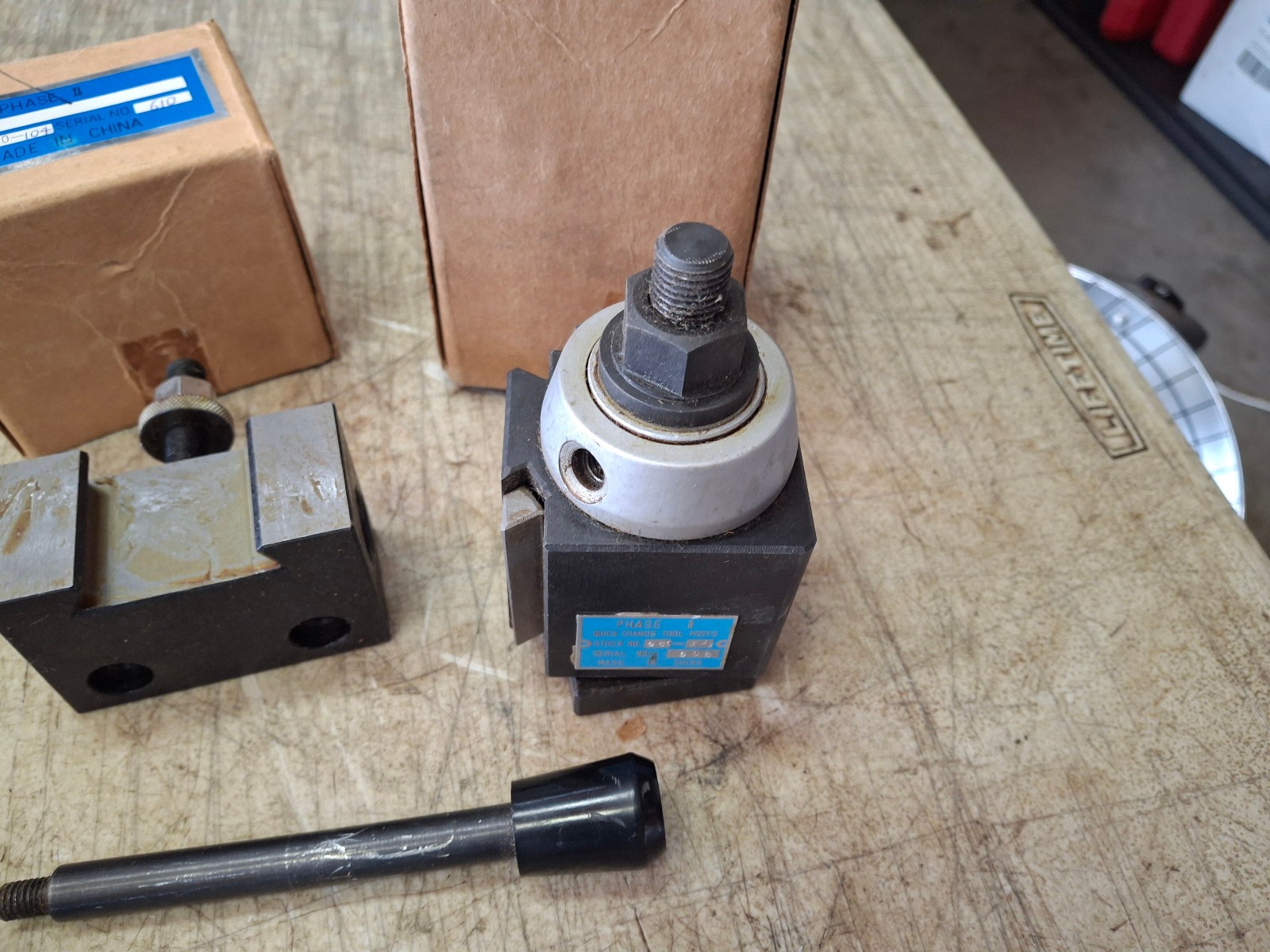 PHASE II #250-111 Wedge Type Quick Change Tool Post w/ 250-104 / 107 / 101