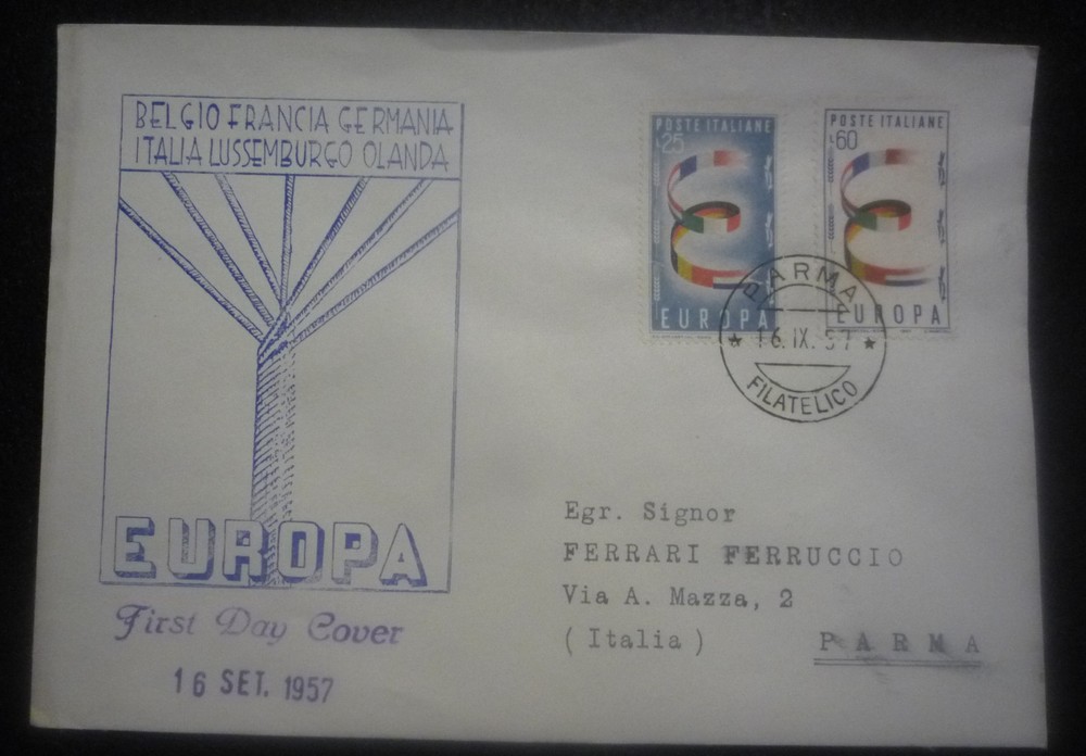 FDC - EUROPE 1957