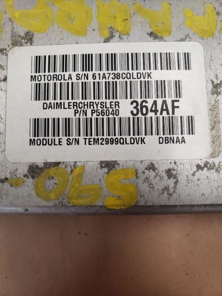 Engine ECM Electronic Control Module Right Hand Fender Fits 00 DURANGO 974468