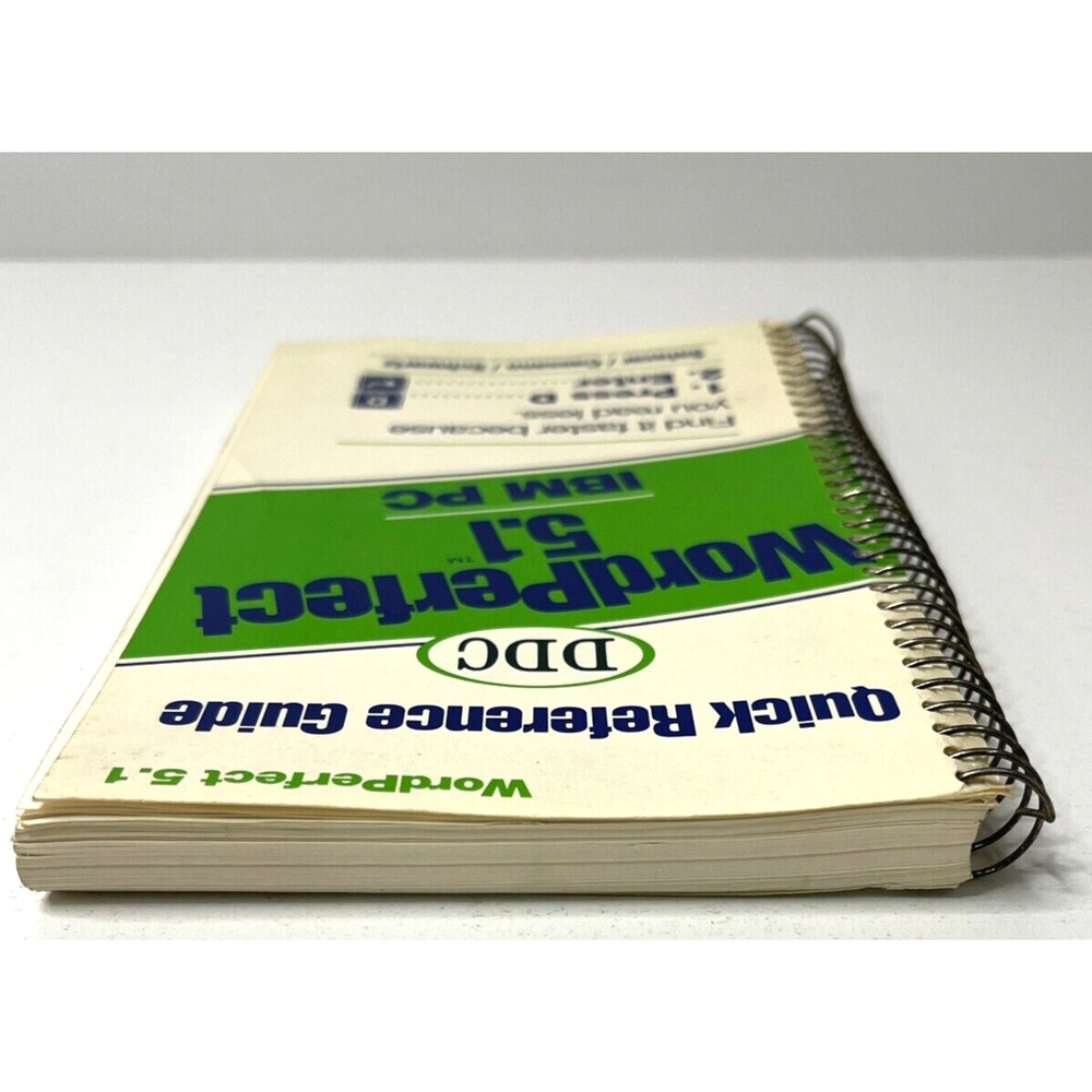 Vintage DDC Microsoft Windows 5.1 IBM PC Quick Reference Guide Book 1990's
