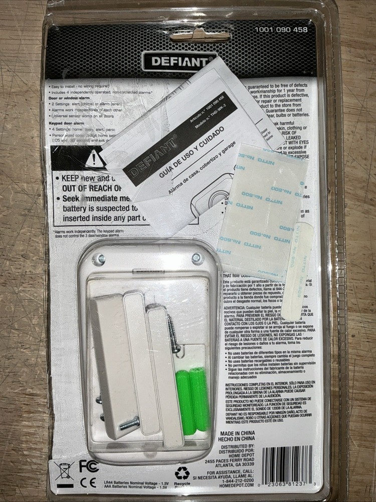 Defiant Wireless Home Security Door/Window Alarm Kit Multipack