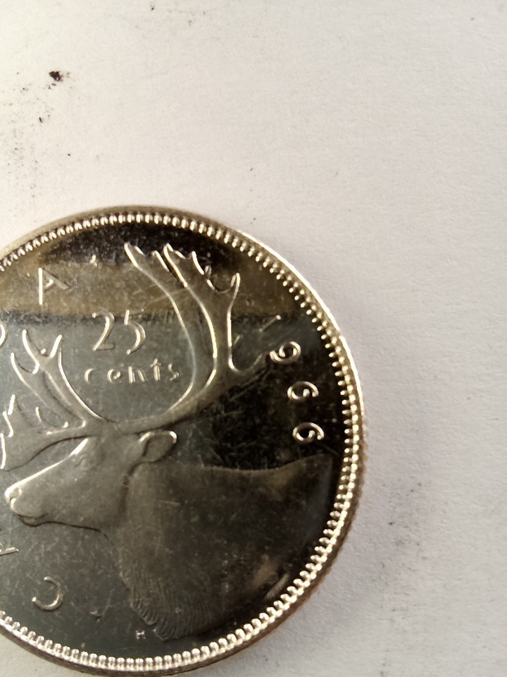 1966 - Canada - silver 25 cent coin - Canadian quarter