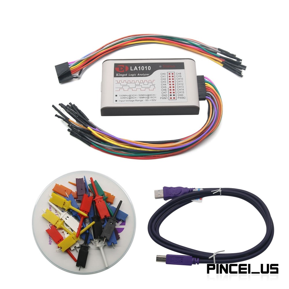 LA1010 Logic Analyzer USB2.0 16M 16CH 10G MCU ARM FPGA DSP Debugging Tools pe66
