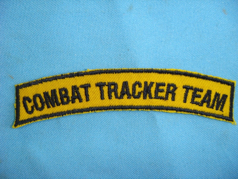 VIETNAM WAR TAB PATCH, US COMBAT TRACKER TEAM