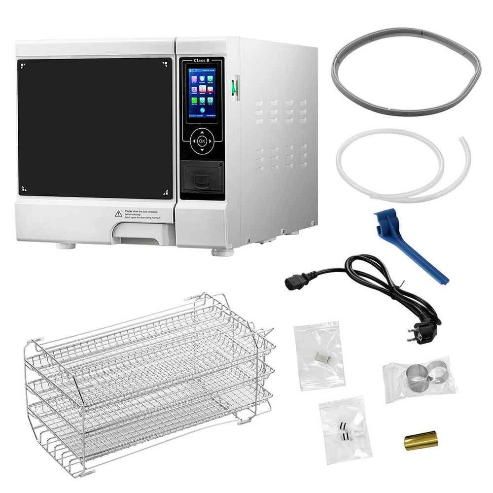 22L Dental Class B Autoclave Sterilizer Vacuum Steam Dry Function With Printer
