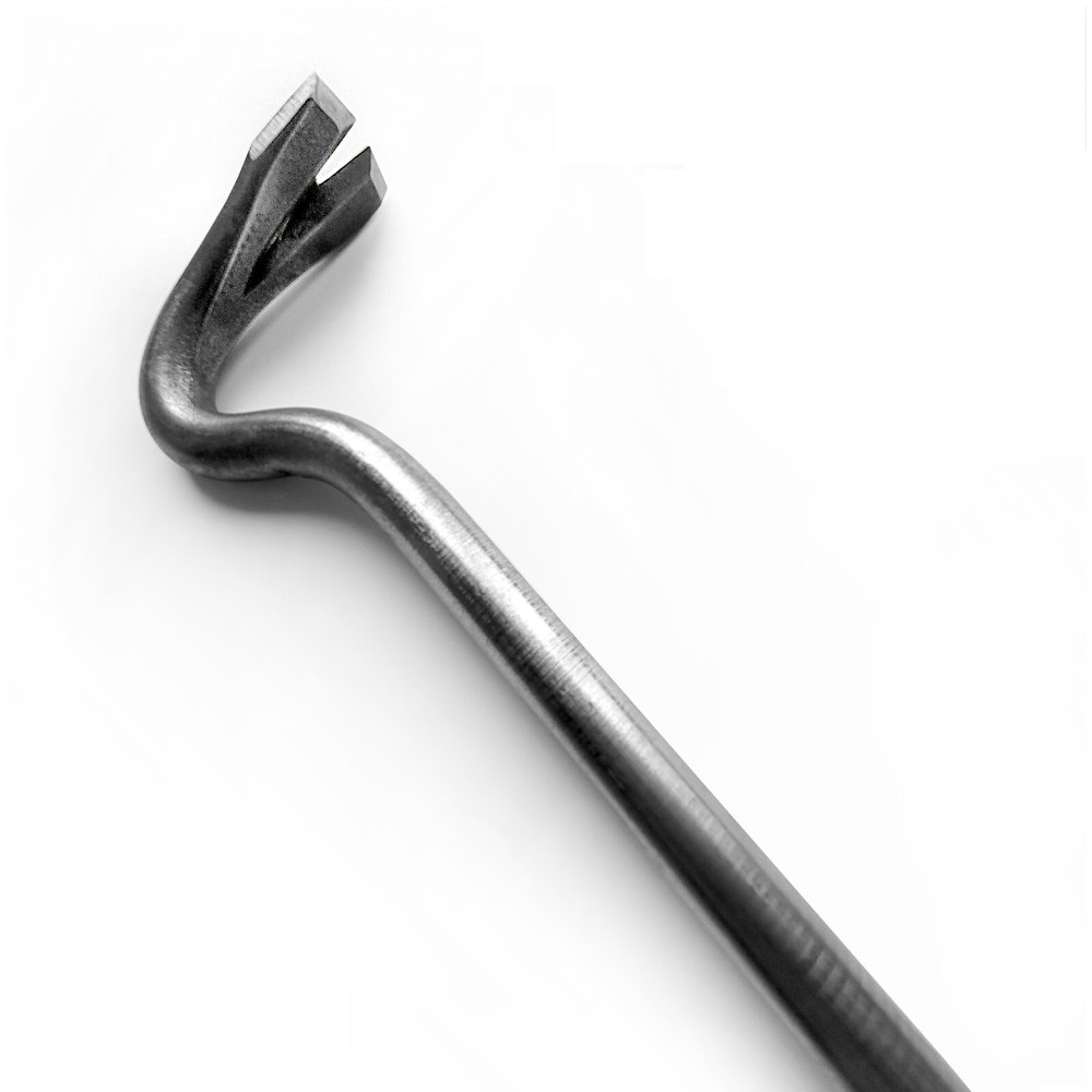 Titanium nail puller, lightweight, handmade, length 250 mm / 9.85 in