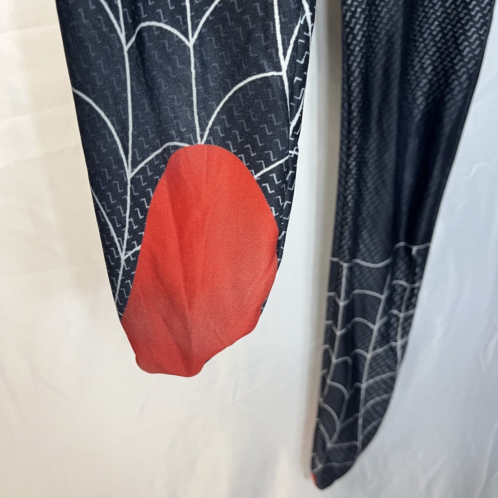 Spider Man Youth Costume Suit Miles Morales Black Red Zentai Large Cosplay