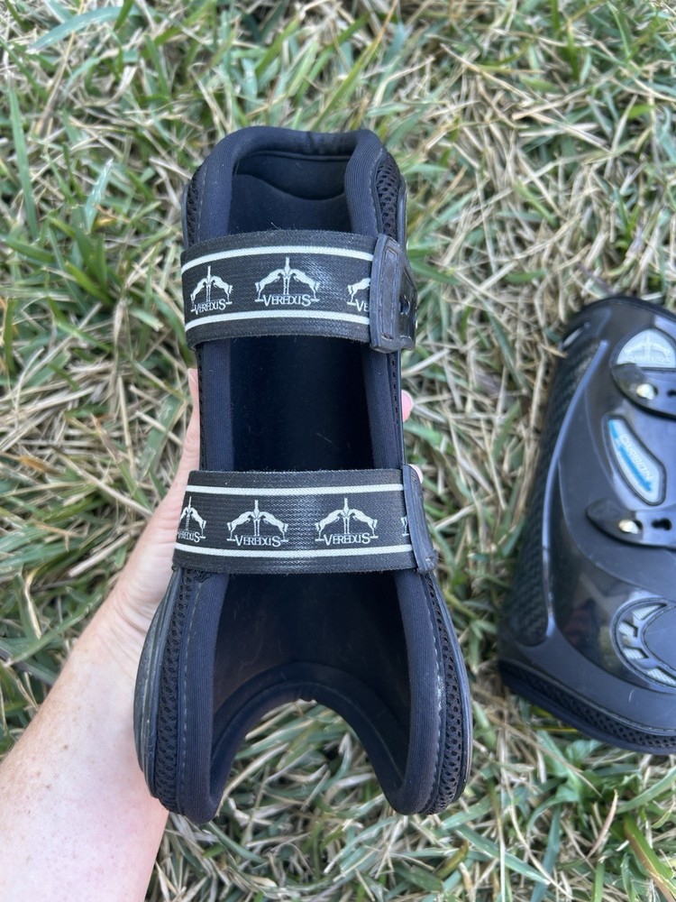 Veredus Carbon Gel Vento Open Front Boots Black Size Medium