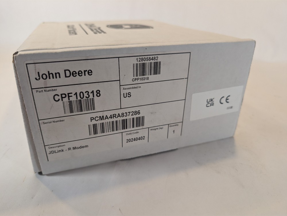 John Deere JDLink MTG Modem Device, 4G, WiFi PFA12692 Electronic Control Unit