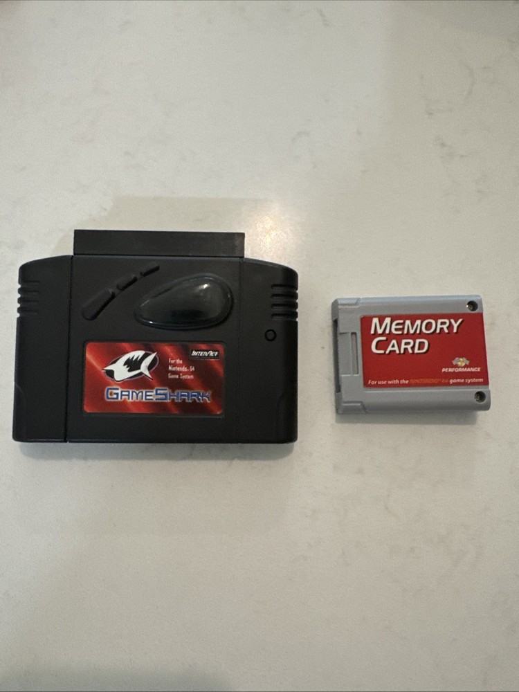 N64 Game Shark And Memory Card