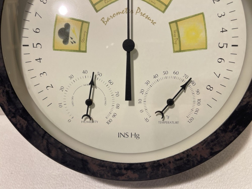 Rare! Barometer Movement Germany Pressure Meter INS Hg