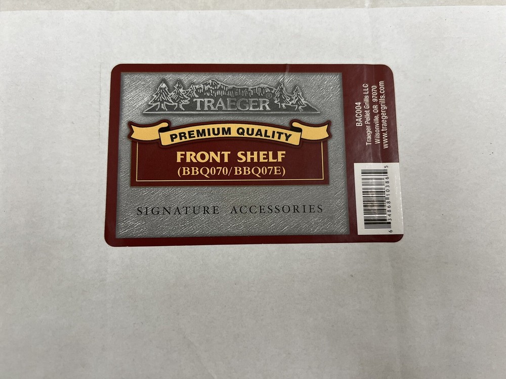 Traeger Front Shelf (BBQ070/BBQ07E) BAC 004