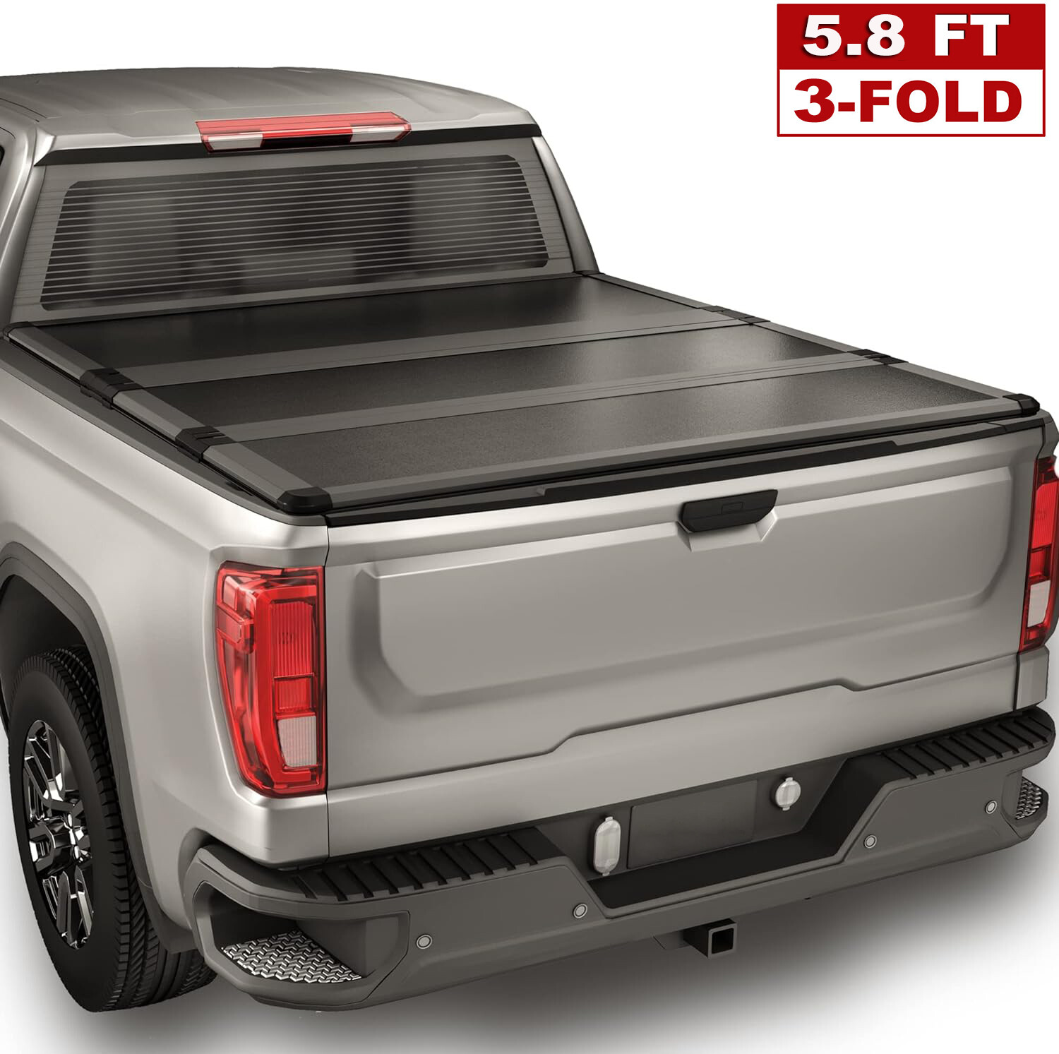 5.8FT Hard Solid Tonneau Cover For 2007-2026 Silverado Sierra 1500 Truck Bed