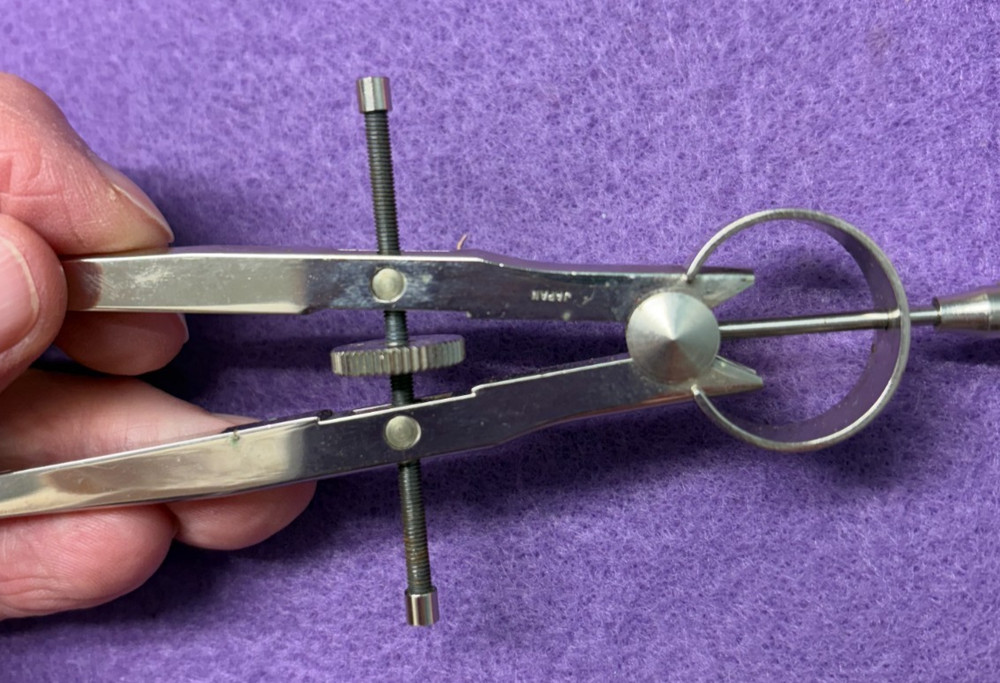 Compass Circle Drafting Protractor Tool Deitzgen Made in Japan