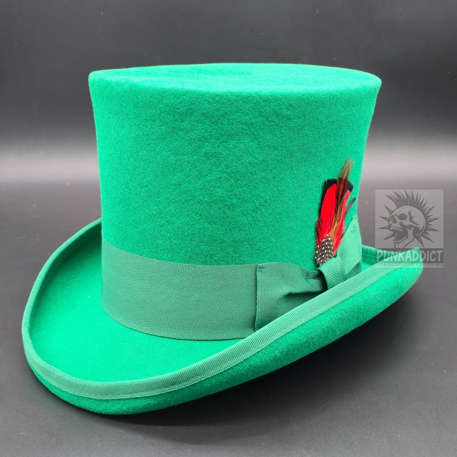 Top Hat Wool Felt Victorian Slash Mad Hatter Steampunk Rock Star USA