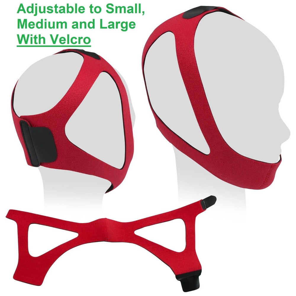 CPAP Chin Strap Adjustable Chinstrap Ruby Style Strap For CPAP, BiPAP CS007-ADJ