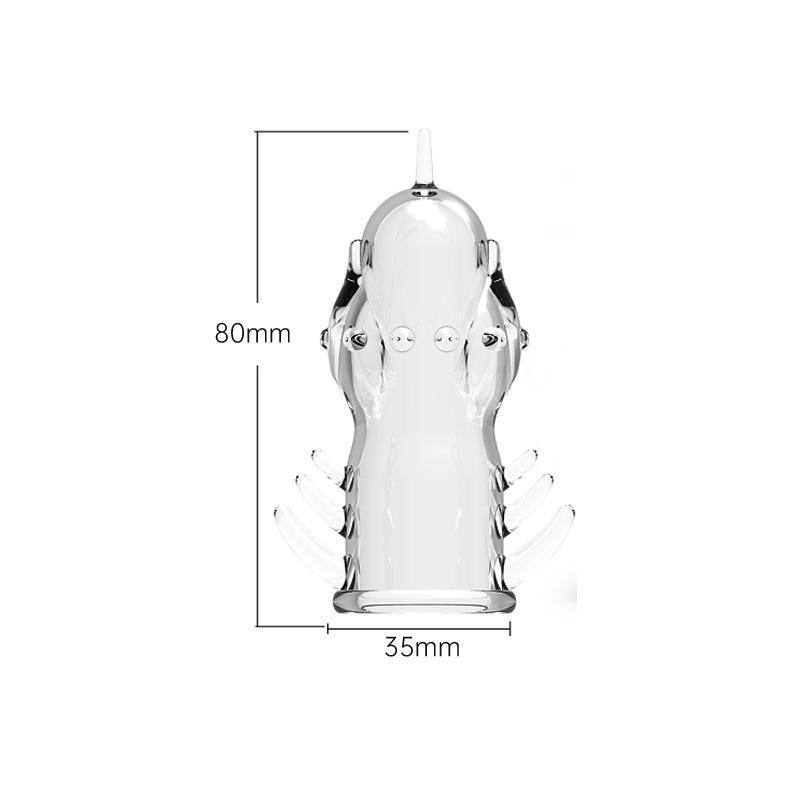 Penis-Extender-Enlarger-Sleeve-Reusable-Glans-Condom-Delay-Ejaculation-for-Men