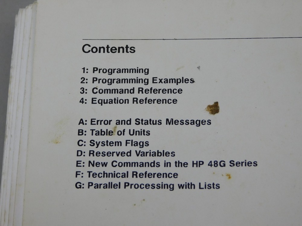 Hewlett Packard HP 48G Series Calculator Advanced User's Reference Manual 4th Ed