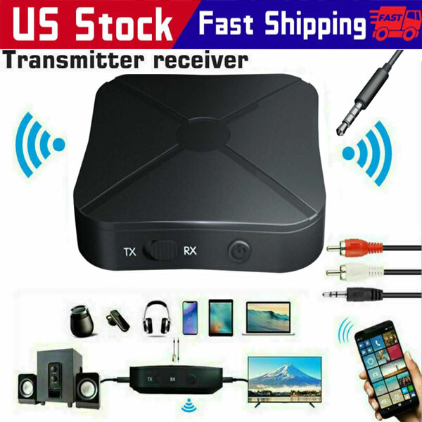 2in1 Bluetooth Transmitter Receiver Wireless Adapter TV Home Stereo  Audio LOT