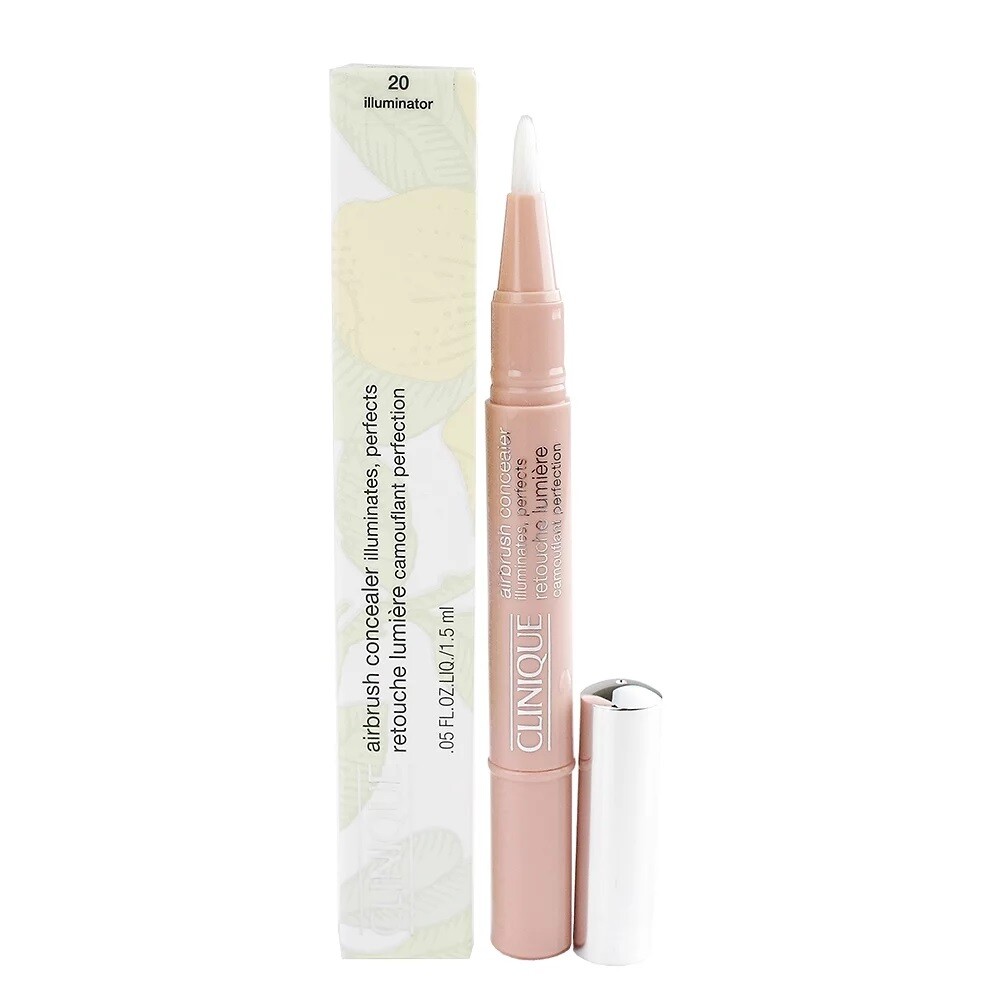 CLINIQUE AIRBRUSH CONCEALER ILLUMINATES PERFECTS CLICK BRUSH PEN .05 OZ F/S NIB