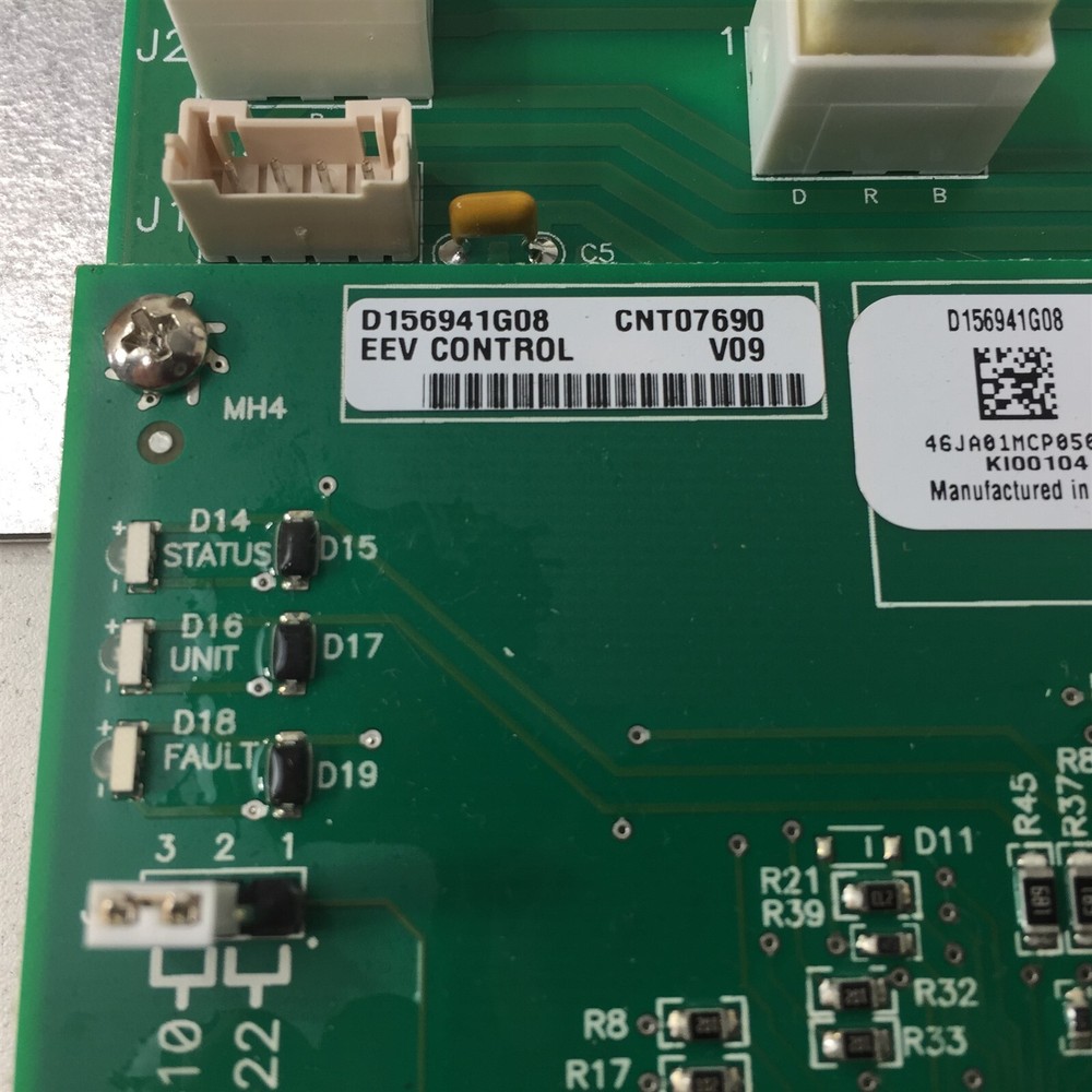 Trane D803401G11 Complete Control Board With Back Plane K100104 CNT07690