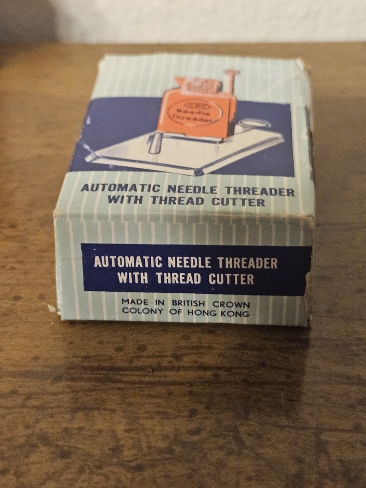 Automatic Needle Threader W/Thread Cutter CPC Vintage Original Box W/Instruction