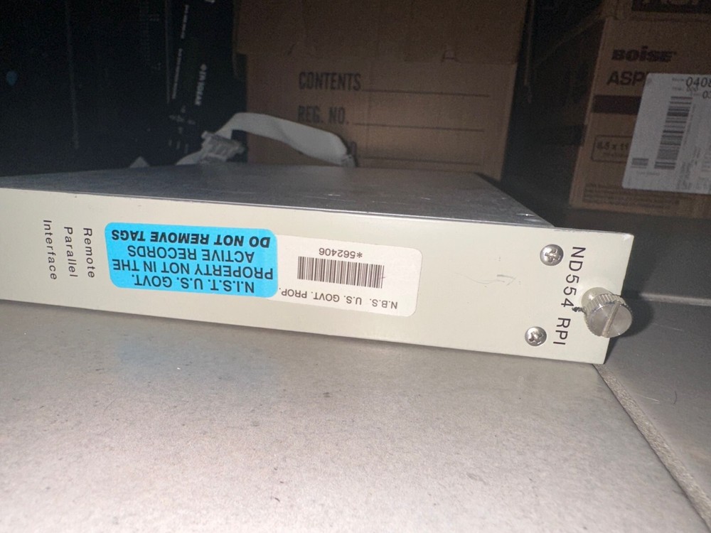 CANBERRA MODEL SERF ND554 RP1 REMOTE PARALLEL INTERFACE PLUG IN 880777