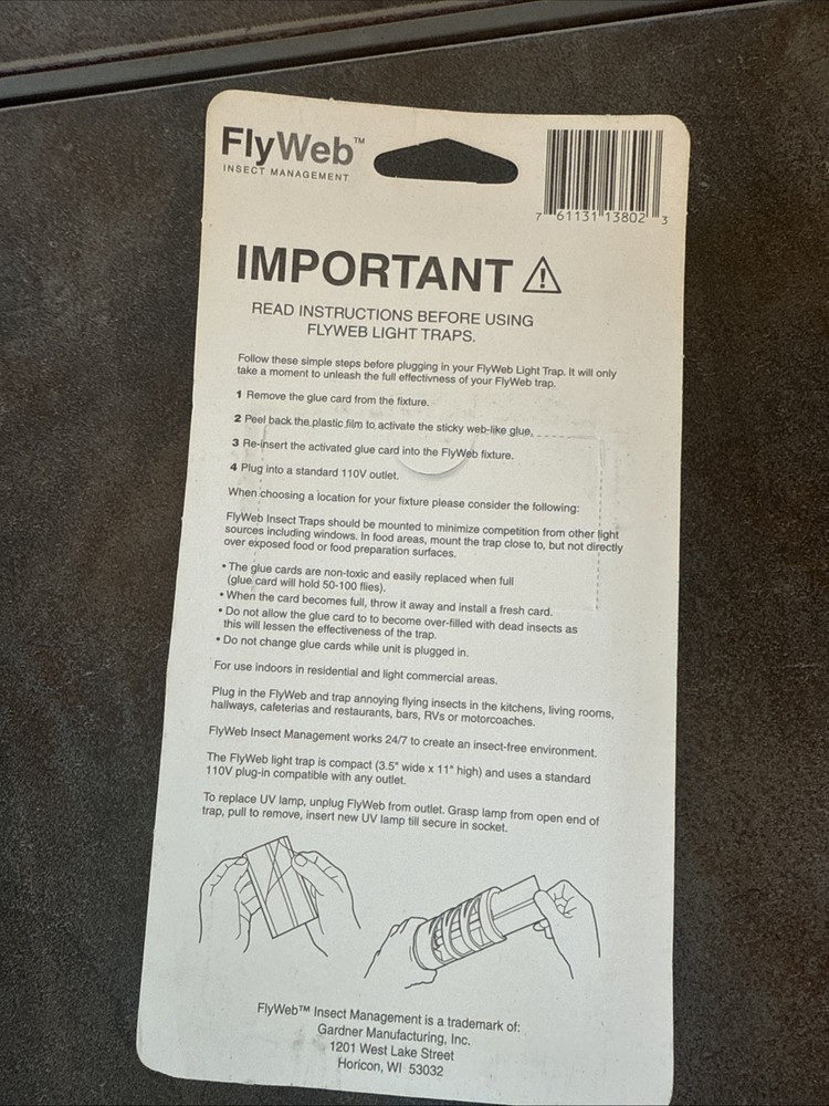 FlyWeb trap extra glue cards 10 pack