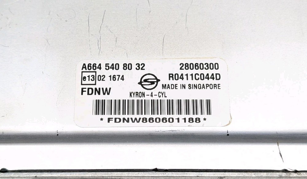 Ssangyong Kyron Engine Control Unit A6645408032