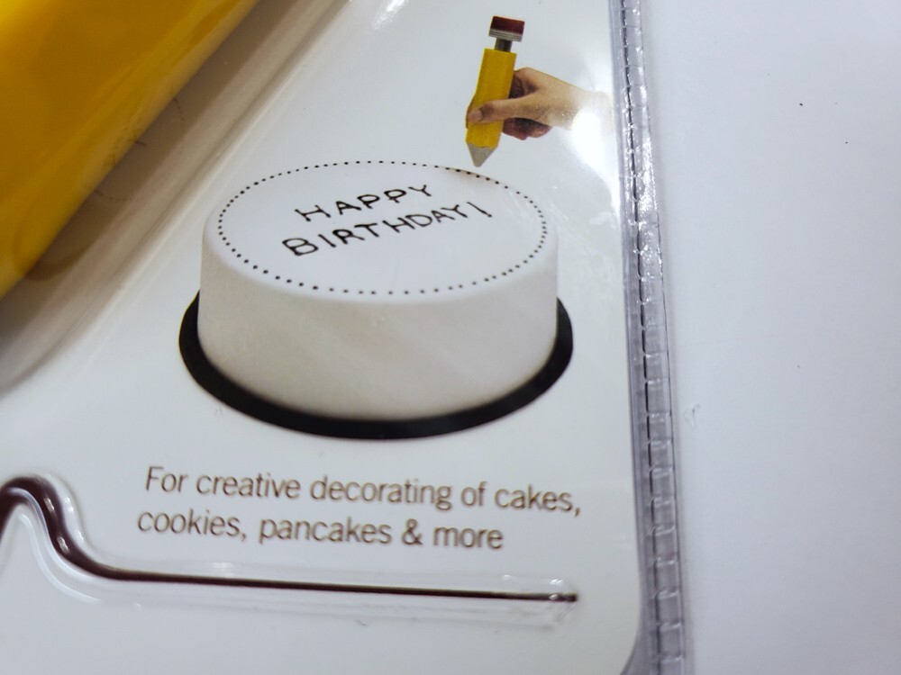 Monkey Business WRITE ON Giant Yellow Pencil Cake Cookie Decorating Baking Tool