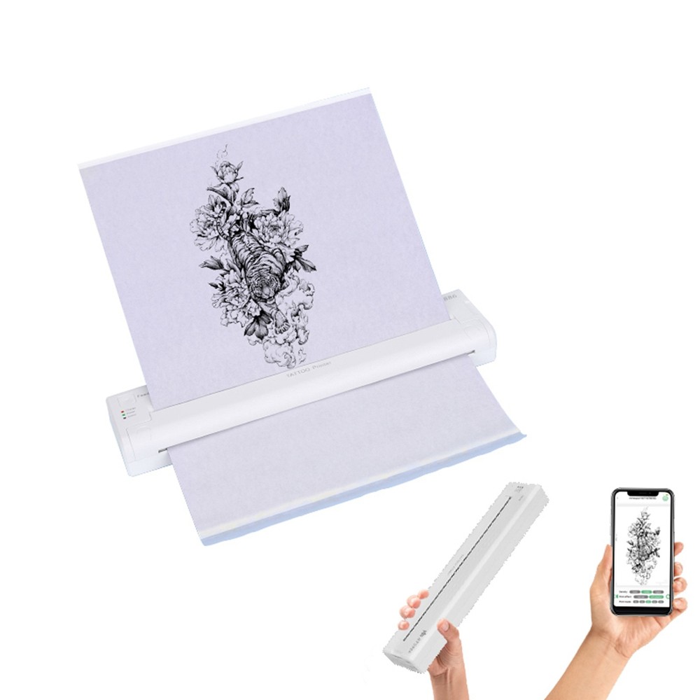 USB Tattoos Printer Thermal Tattoos Pattern Stencil Machine APP One-click SJOY