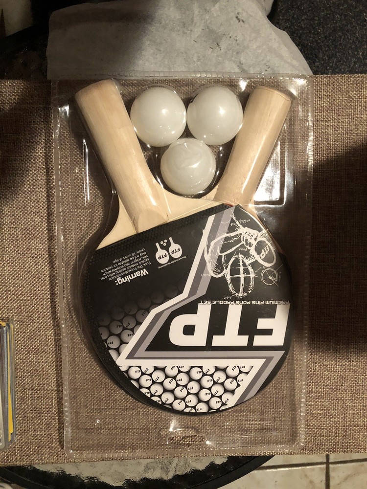 FTP PING PONG PADDLE SET WITH BALLS
