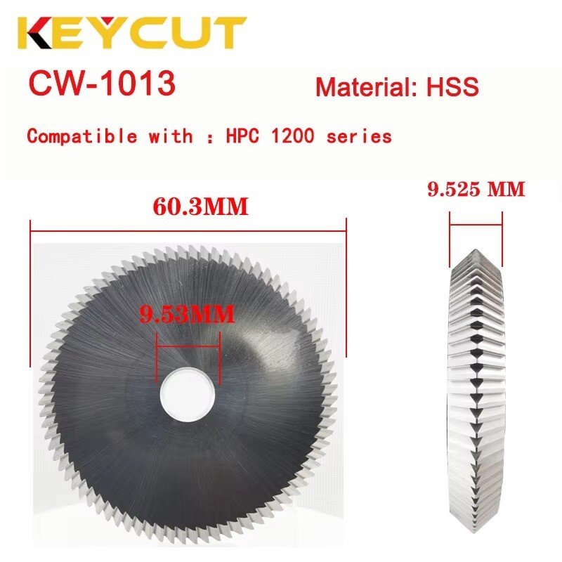 HPC Cutter CW-1013 Emhart High Security Compatible with HPC Blitz Key Machine