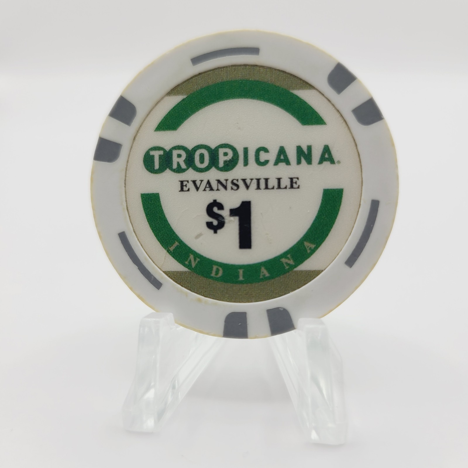 Tropicana Hotel Casino Evansville Indiana 2013 $1 Casino Chip